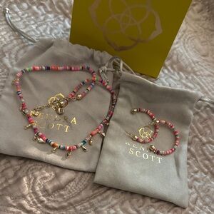 Kendra Scott Colorful Beaded Jewelry Set with Gold Accents